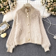 Femme Fausse Fourrure Pull