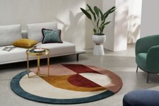 Tapis moderne rond touffeté