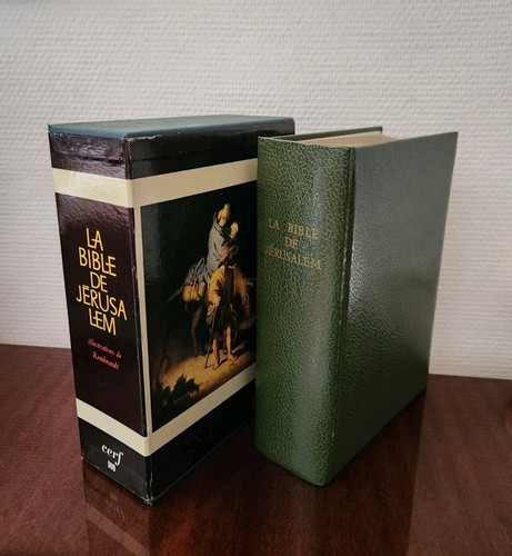 Bible jérusalem 1961 cuir - bible,