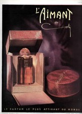 PUBLICITE AD PARFUM PERFUME L'AIMANT COTY