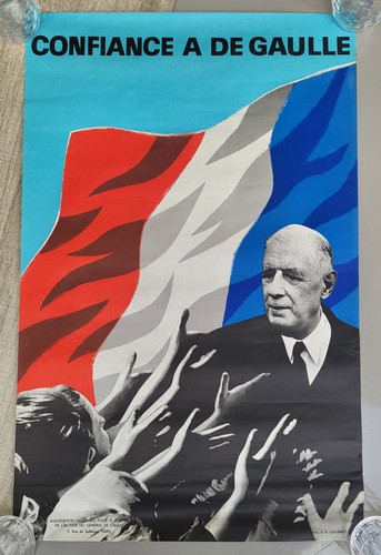 Affiche propagande gaulle - de,