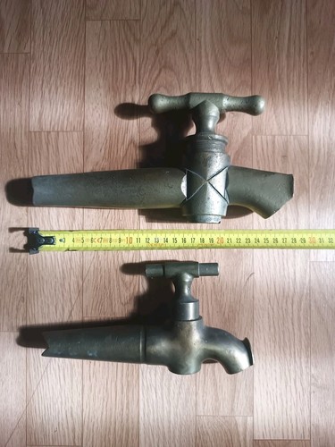 Ancien gros robinet bronze - ancien, en