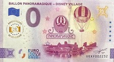 BILLET 0 EURO BALLON PANORAMIQUE DISNEY VILLAGE ANNIVERSARY  2025 NUMER DIVERS