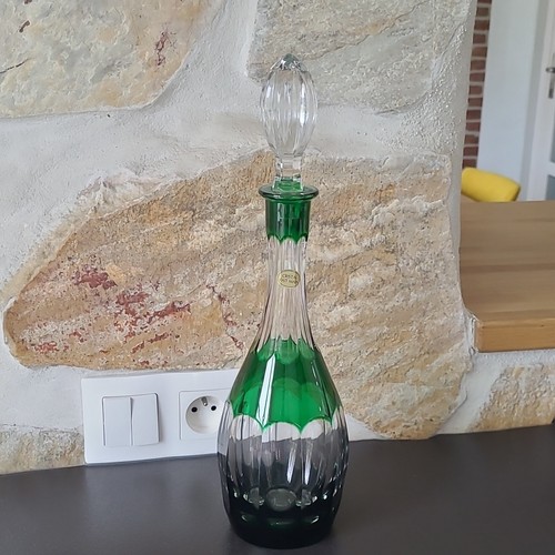 Carafe cristal vert - carafe, en