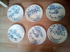 Lot de 6 assiettes en terre de