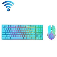 Clavier et souris de jeu sans fil bleu lumineux Ziyou Lang T87
