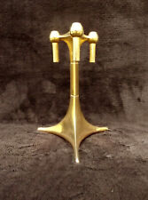 Nagel Bougeoir pied nagel en métal doré des Années 70 Design Loft Vintage