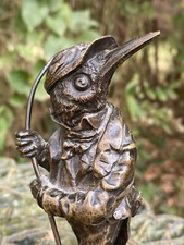 Grotesque & Bronze & 19 Eme Siècle & Caricature & Oiseau & Martin pêcheur