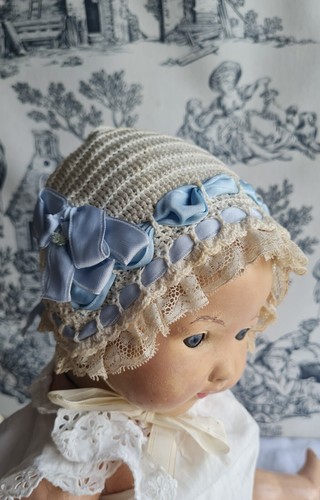 Ancien petit bonnet coiffe - bonnet,