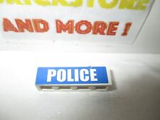 Lego - 1x Brick Brique 1x4 Set 7743 POLICE Pattern 3010pb103