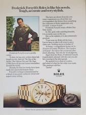 ROLEX 1960-70's vintage watches Print Ad  !! WHITE GOLD