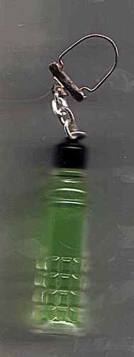 Porte clefs bouteille verre - clefs,