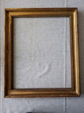 cadre bois baguette doré style louis XVI feuillure 41 cm x 33 old frame gravure