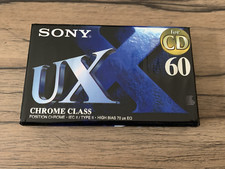 Cassette vierge Sony chrome class for CD UX 60 , neuve .