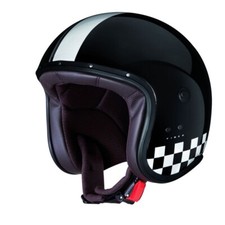 Caberg indy casque Jet + visière taille L noir blanc Indian Piaggio Harley