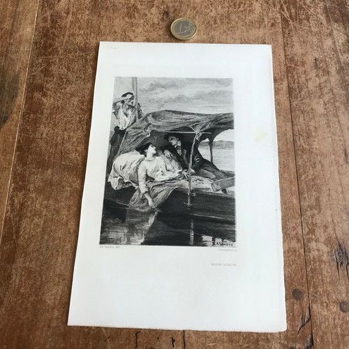 Gravure ancienne 19eme siécle - ancienne,