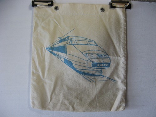 Ancien sac publicitaire sncf - sac,