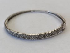 Bracelet Argent Massif 925 & Pierre à Identifier 10,92 g Bijoux Vintage