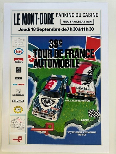 Affiche tour france - tour, auto