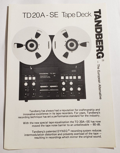 Vintage tandberg 20a se - tandberg, td