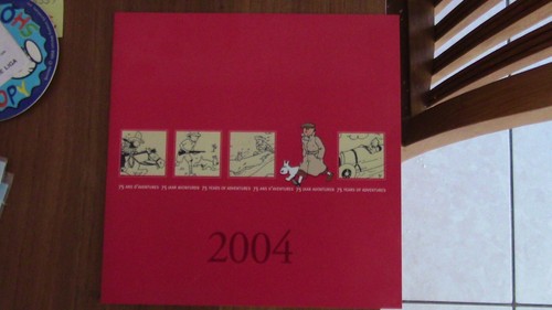 Tintin carte voeux - de,