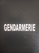 Autocollants GENDARMERIE BLANC