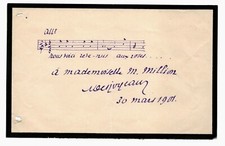 Noël DESJOYAUX organiste compositeur élève Massenet portée musicale