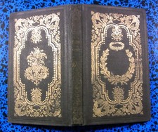 1852 LE CLERGE de FRANCE+JOLI CARTONNAGE+ HISTOIRE RELIGION ENFANTINA LIVRE BOOK
