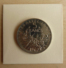 RARE 5 FRANCS ARGENT SEMEUSE