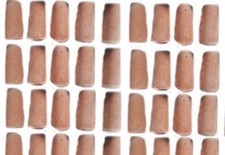 100 Tuiles 2x1 CM 20x10mm 2b Brassard Terre Cuite Crèche Crib Berger GIA Art 12