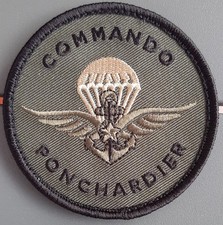 Insigne Patch COMMANDO MARINE PONCHARDIER bv tissu FS ORIGINAL France Scratch