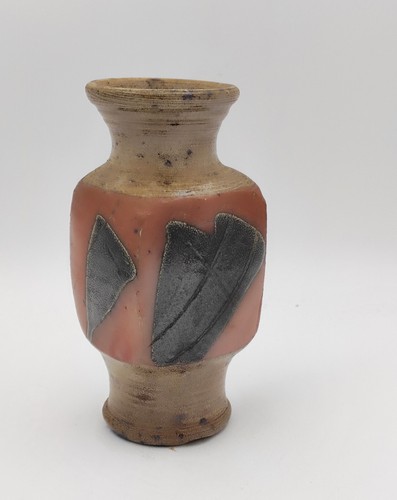 Vase grès signé - ,