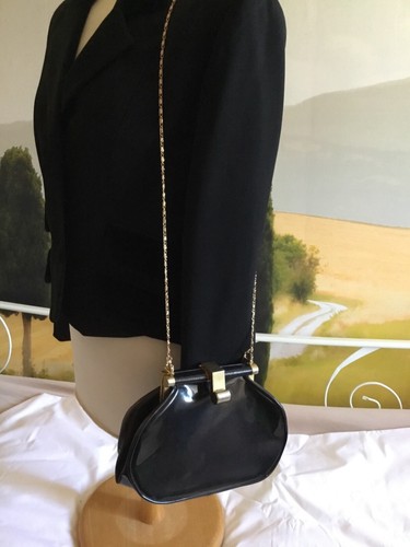 Sac cuir vernis extérieur - , et