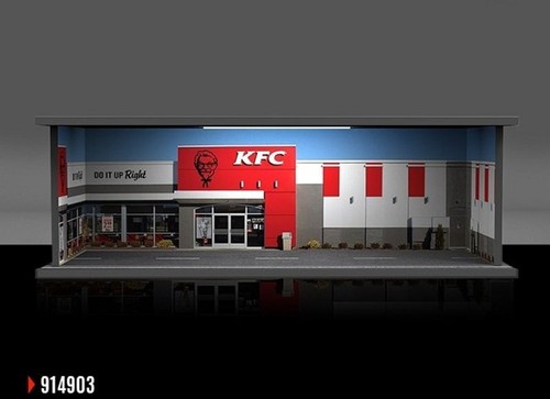 Diorama kfc scene - kfc,