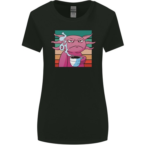Axolotl grinçant avec - avec, café