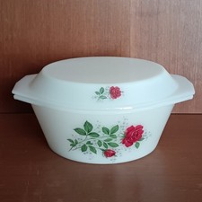 Marmite Arcopal Modèle Rose De France Rouge, Couvercle, Collection Vintage