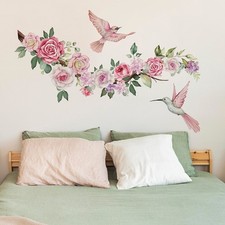 Autocollant sticker oiseau facile ?? appliquer efficace enfant mural vigne imper