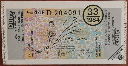 Billet loterie nationale - loterie,
