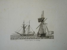 BELLE GRAVURE MARINE BATEAU