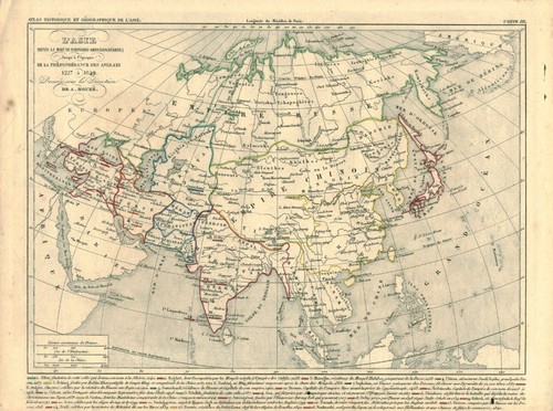 Gravure ancienne carte
