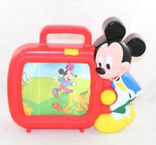 Jouet vintage TV musicale Mickey DISNEY et ses amis télévision image défilent
