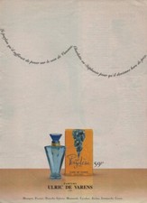 Publicité papier Parfum. Perfume ad. ULRIC DE VARENS Rue Pergolèse 1997