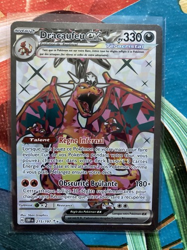 Carte pokémon dracaufeu - pokémon, ex