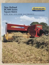Tracteur Presses New Holland BC 5000 Prospectus Brochure