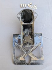 SUPPORT PLAQUE & FEU OFFICIEL HONDA 125 CMT TWIN (1978-81) EN BON ETAT D'ORIGINE