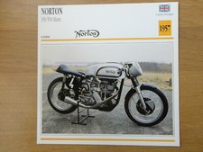 NORTON 350/500 MANX G.B . 1957 Fiche Moto Classic Motorcycle Card