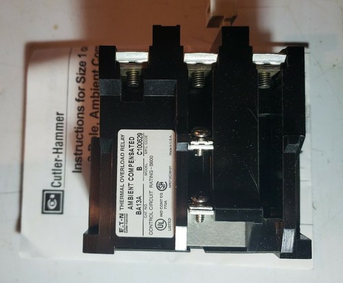 Cutler hammer ba13a overload - cutler-hammer,