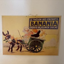 AFFICHE CHOCOLAT BANANIA  REPRODUCTION