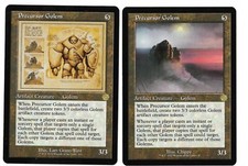 2 X Golem précurseur / Precursor Golem - Rare - Retro Frame Artifacts - VO