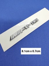 1 logo AMG Mercedes badge pour centre console tableau de bord intérieur chrome 